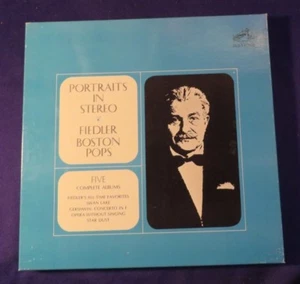 Fielder Boston Pops PORTRAITS IN STEREO 4 Record Album Box Set NM RCA - Picture 1 of 3