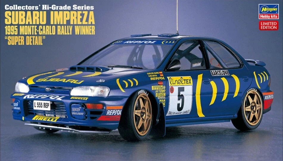 Hasegawa SUBARU IMPREZA 1995 WINNER MONTE CARLO RALLY SUPER DETAIL KIT 1:24 - Immagine 1 di 1