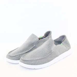Sanuk Hi Five Mens Slip On Casual Loafers Shoes Multiple sizes Gray NEW - Picture 1 of 6