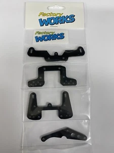 Factory Works VTG Kyosho Optima Mid Shock Tower, Brace, and Camber Link Set - Picture 1 of 3