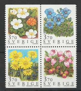 1995 Sweden Sc# 2121-4 - Flowers. MNH postage stamp set Cv$4.50 - Picture 1 of 1
