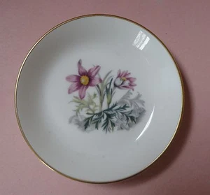 ROYAL WORCESTER Fine Bone China ALPENBLUMEN BERGLILIE Vintage FRUCHTSCHALE - Bild 1 von 3
