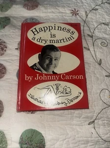 1965 Vintage Happiness Is a Dry Martini by Johnny Carson 1st Edition Book - Picture 1 of 10