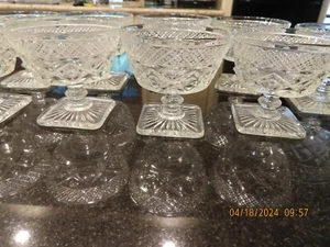 Set 9 Frutas Cape Cod Imperial Vintage. Cuenco de helado Sherbets en excelente luz - Imagen 1 de 5