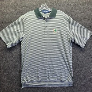 Polo Golf Ralph Lauren Men's Sz L Pine Valley Polo Shirt Club Striped - Picture 1 of 8