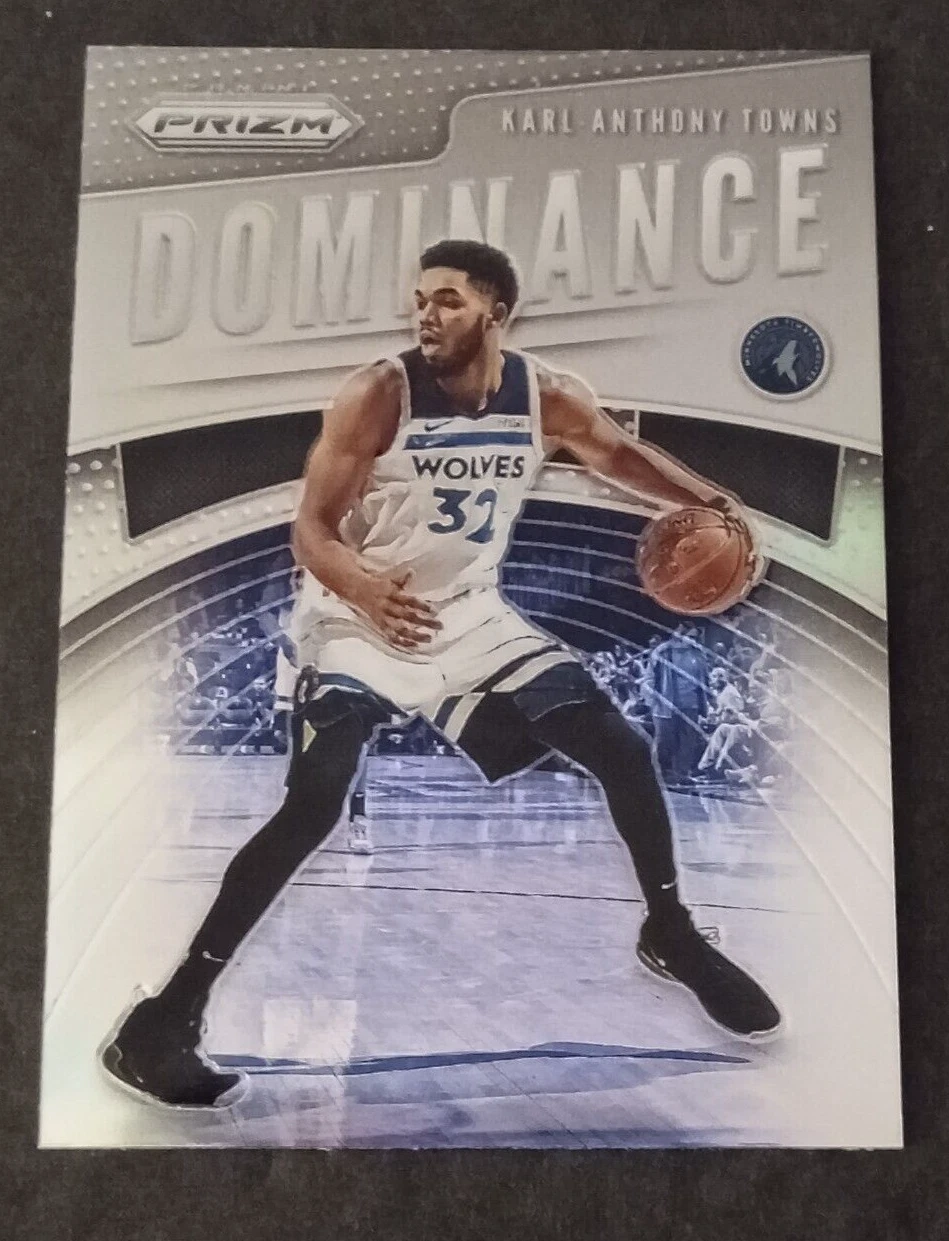 KARL  ANTHONY  TOWNS  2019-20  PRIZM   SILVER   DOMINANCE