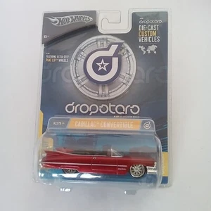 HOT WHEELS 1:64 DROPSTARS RED CADILLAC CONVERTIBLE H2278 DIE CAST CUSTOM *RARE** - Picture 1 of 7
