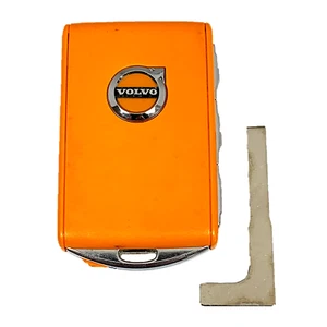OEM VOLVO Remote Key 4B + UNCUT Insert Key Orange VOLVO - YGOHUF8423MS - Picture 1 of 4