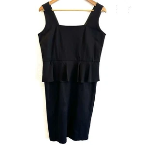 Vintage Vivienne Tam schwarz figurbetont Schößchen Kleid Größe Large Damen - Bild 1 von 6