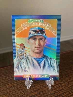 2020 Donruss Diamond Kings HOLO ORANGE SP #25 Paul Goldschmidt Cardinals - Image 1 of 2