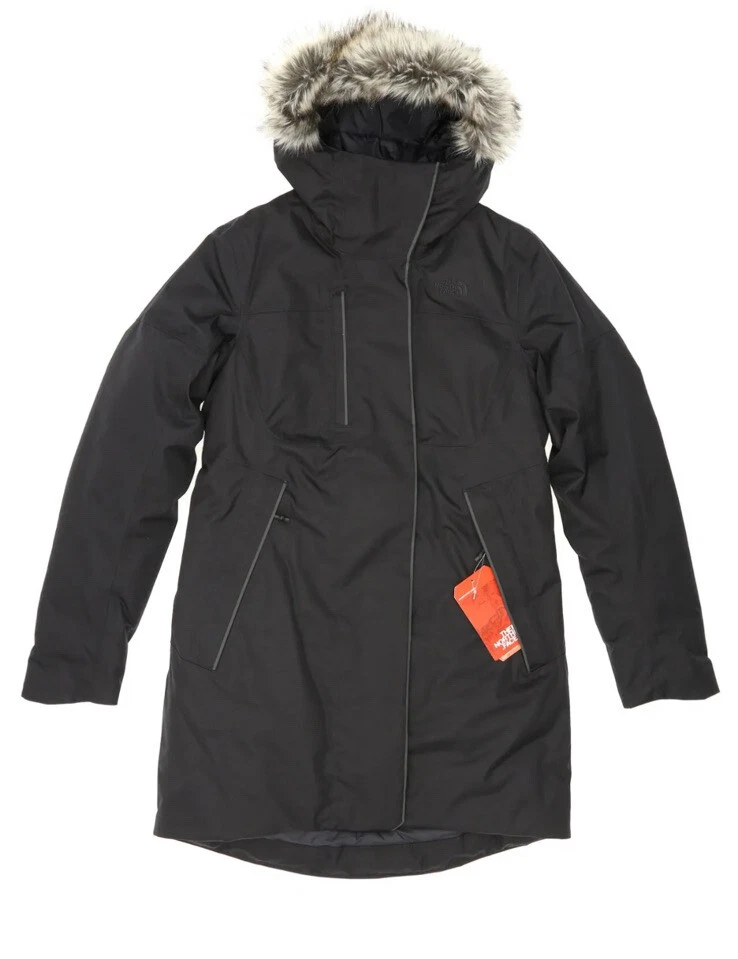 The North Face Crestmont Women's Parka Coat Jacket Black 10694 Size L