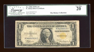 DBR 1935-A $1 North Africa Fr. 2306 RC Block Legacy VF-20 Serial R94686910C - Picture 1 of 2