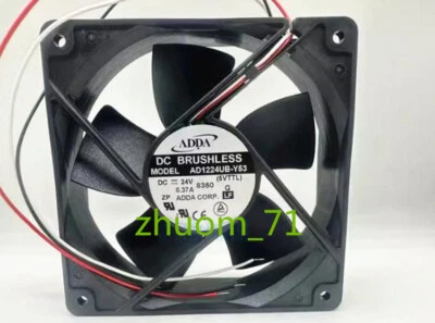 1PC ADDA 12032 AD1224UB-Y53 24V 0.37A 120*32MM cooling fan - Image 1 of 3