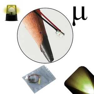 10 x 12v 0807 0805 Warm Soft White Micro Flashing SMD Pre-Wired LED Blinking 9v - Picture 1 of 4