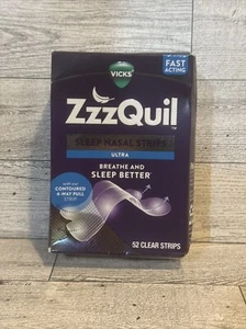 TIRAS NASALES PARA DORMIR VICKS ZZZQUIL ULTRA 52 TIRAS TRANSPARENTES EN CAJA - Imagen 1 de 2