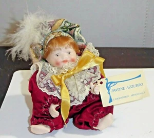 Muñeca de porcelana italiana vintage hecha a mano Pavone Azzurro Laboratorio Artigianale - Imagen 1 de 6