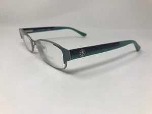 TORY BURCH Eyeglasses Frame TY1037 3002 52-17-140 Teal/Gunmetal K781 - Picture 1 of 9