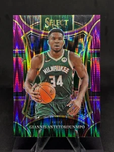 Giannis Antetokounmpo 2023-24 Select Mezzanine #341 Purple Flash/175 Bucks - Imagen 1 de 2
