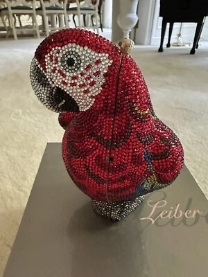 Bolso de mano Judith Leiber Parrot Scarlet Foto 1 de 4
