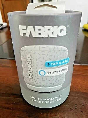 Altavoz inteligente portátil FABRIQ WiFi y Bluetooth con Amazon Alexa gris NUEVO A6 Foto 1 de 4