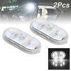 2pcs LED Interior Car Lights with 6 LED Lamp Beads Portable Night Reading Light