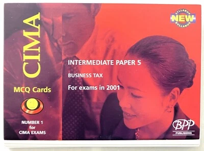 CIMA Revision Flash Cards | Business Tax - Image 1 of 4