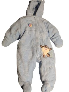 Looney Tunes Baby Taz Snowsuit Bunting 6/9 Months Cozy Warm Nostalgia Unisex  - Picture 1 of 7