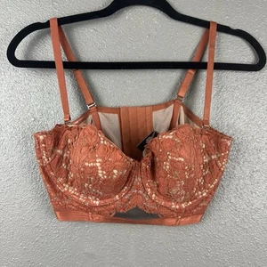 Victoria's Secret Very Sexy Multi Way Position Bra Size 36D Burnt Red Orange - Picture 1 of 13