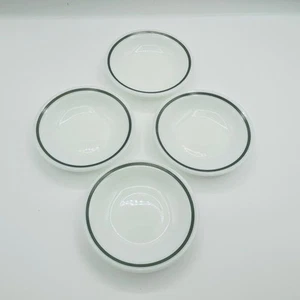 Corning Ware Piccolo Piatto Rotondo Bordo Verde 4 3/4" Set di 4 - Foto 1 di 5
