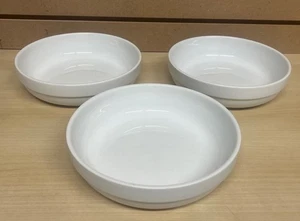 Oneida Tom's Diner 8 1/2" Pasta Bowl White Set of 3 - Picture 1 of 9