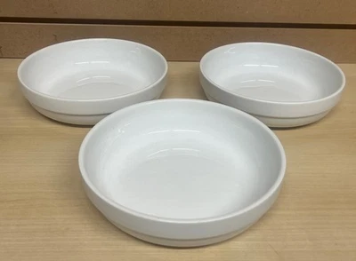 Oneida Tom's Diner 8 1/2" Pasta Bowl White Set of 3 - Image 1 of 4