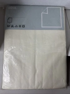 IKEA Sova Full Flat Sheet Cream Finished Size 79 x 102" 100% Cotton - Picture 1 of 7