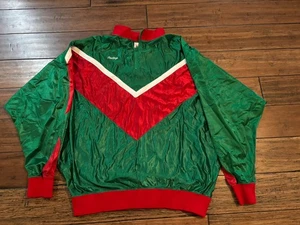 Vintage Rawlings Anderson Indians Sportjacke Grün Rot Erwachsene 44 Made In USA - Bild 1 von 10