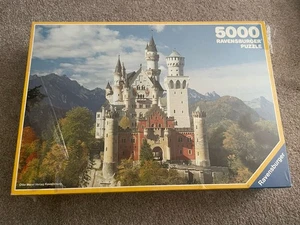 SEALED NEW  1987 Ravensburger 5000 Piece Puzzle - Neuschwanstein Castle 174126 - Picture 1 of 9