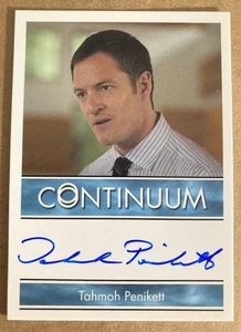 TAHMOH PENIKETT CONTINUUM JIM MARTIN AUTO AUTOGRAPH RITTENHOUSE - Picture 1 of 2