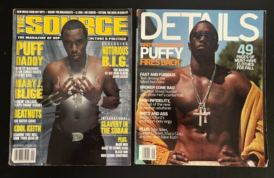 Puff Daddy Sean Combs Magazine Lot The Source 1999 Details September 2001 - Image 1 of 2