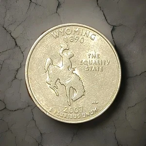 2007 D Wyoming State Quarter Uncirculated - Picture 1 of 4