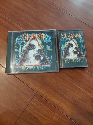 Def Leppard Hysteria 1987 Cassette And CD Vintage Heavy Metal  - Image 1 of 4