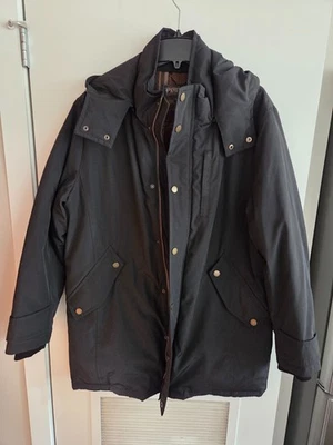 Pendleton Bryce Jacket, Wool Trim, Down Fill Parka Mens Large, Black - Excellent - Image 1 of 4