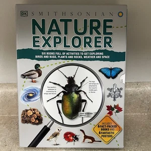 DK Smithsonian Nature Explorer 6 Book Box Set Homeschool FREE SHIPPING - Foto 1 di 7