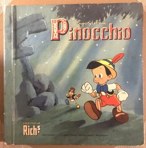 Originales Sammelalbum PINOCCHIO Walt Disney 1949 alt antik Dänemark Rarität - Bild 1 von 14