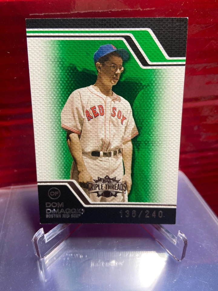 2008 Topps Triple Threads Emerald #91 Dom DiMaggio /240 - Image 1 of 1