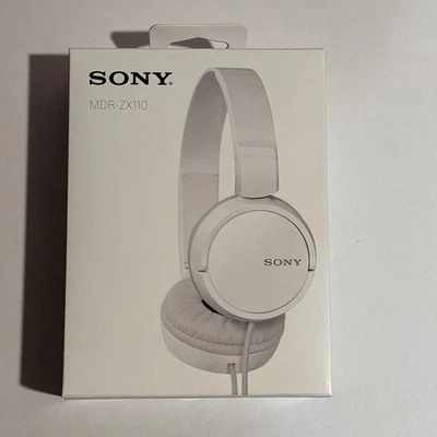 Sony MDR-ZX110 White Headphones Brand New - Image 1 of 4