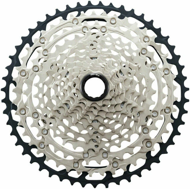 Shimano SLX CS M7100 12 Speed Mirco-Spline Cassette - Black/Silver