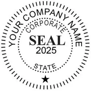 Custom Corporate Seal Shiny EZ seal Embosser Corporate Seal - Corporate Seal - Picture 1 of 3