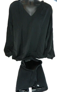 Mittelalter Kutte Kapuze und Tunika Goth Ren Fair Festival LARP Cosplay schwarz Gr. XL - Bild 1 von 10