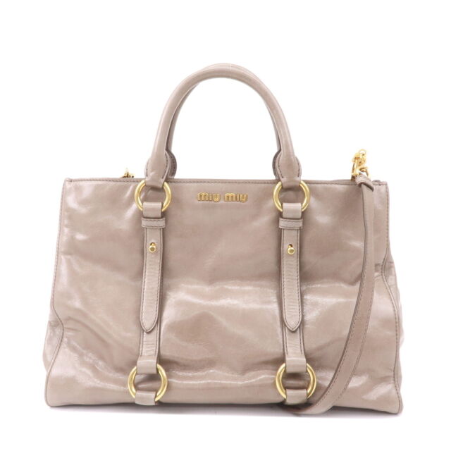 Miu Miu Miu Shoulder Bag Tote 2way Miumiu Matelasse Materasse Light Gray  Auction