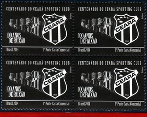 3275 BRASIL 2014 CENTENARIO CEARA, FÚTBOL FÚTBOL, CLUBES FAMOSOS BLOQUE C-3364 MNH - Imagen 1 de 2