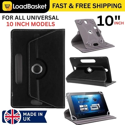 For All Universal 10" inch Tablet PU Leather Shockproof Stand Folio Case Cover - Image 1 of 4