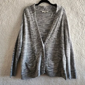 Coldwater Creek Womens Cardigan Wool Blend Space Dye Preppy Size L/XL - Picture 1 of 6